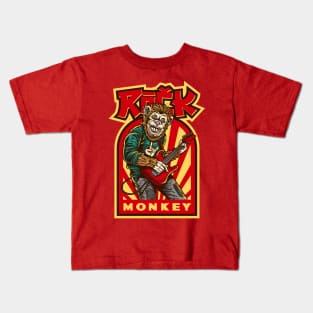 ROCK MONKEY Kids T-Shirt